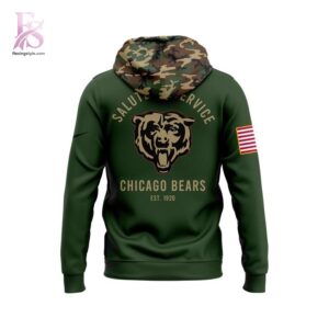 Chicago Bears 2025 NFL Salute to Service Marines Hoodie 3 jpg with a sleek design made for all-day comfort.