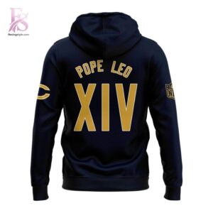 Chicago Bears Pope Leo XIV Hoodie 3 jpg with a sleek design made for all-day comfort.