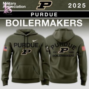 High-resolution image of the Custom Team Big Ten Conference Teams Military Appreciation Hoodie suitable for online product display.