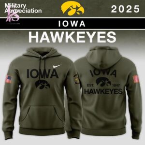 High-resolution image of the Custom Team Big Ten Conference Teams Military Appreciation Hoodie suitable for online product display.