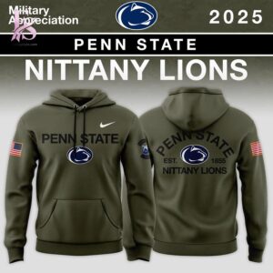 High-resolution image of the Custom Team Big Ten Conference Teams Military Appreciation Hoodie suitable for online product display.