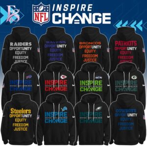 The Custom Team NFL Inspire Change Hoodie offers a balanced mix of style and versatility.