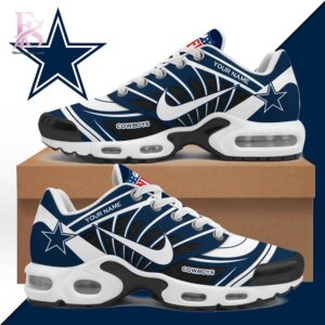High-resolution image of the Dallas Cowboys custom Air Max TN Shoes suitable for online product display.