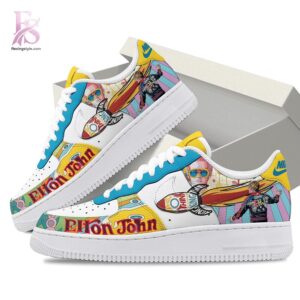 Elton John Nike Air Force jpg photographed to showcase texture, printing accuracy, and build quality.