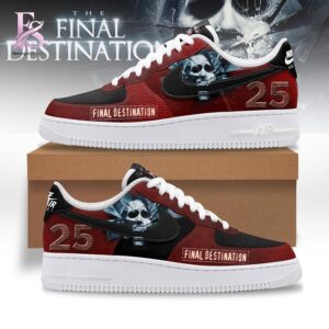Final Destination Bloodlines Nike Air Force jpg photographed to showcase texture, printing accuracy, and build quality.