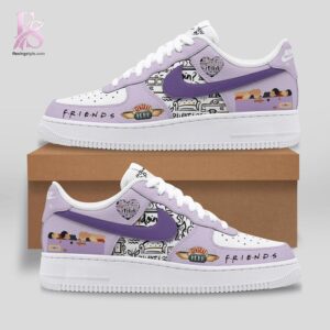 Friends TV Series Nike Air Force jpg photographed to showcase texture, printing accuracy, and build quality.