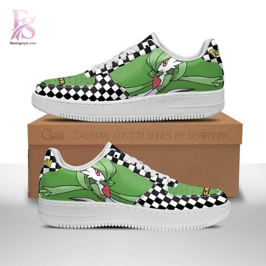 High-resolution image of the Gardevoir Checkerboard Air Force Shoes suitable for online product display.