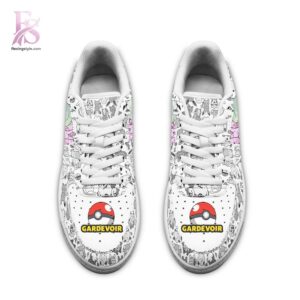High-resolution image of the Gardevoir Pokemon Air Force Shoes suitable for online product display.