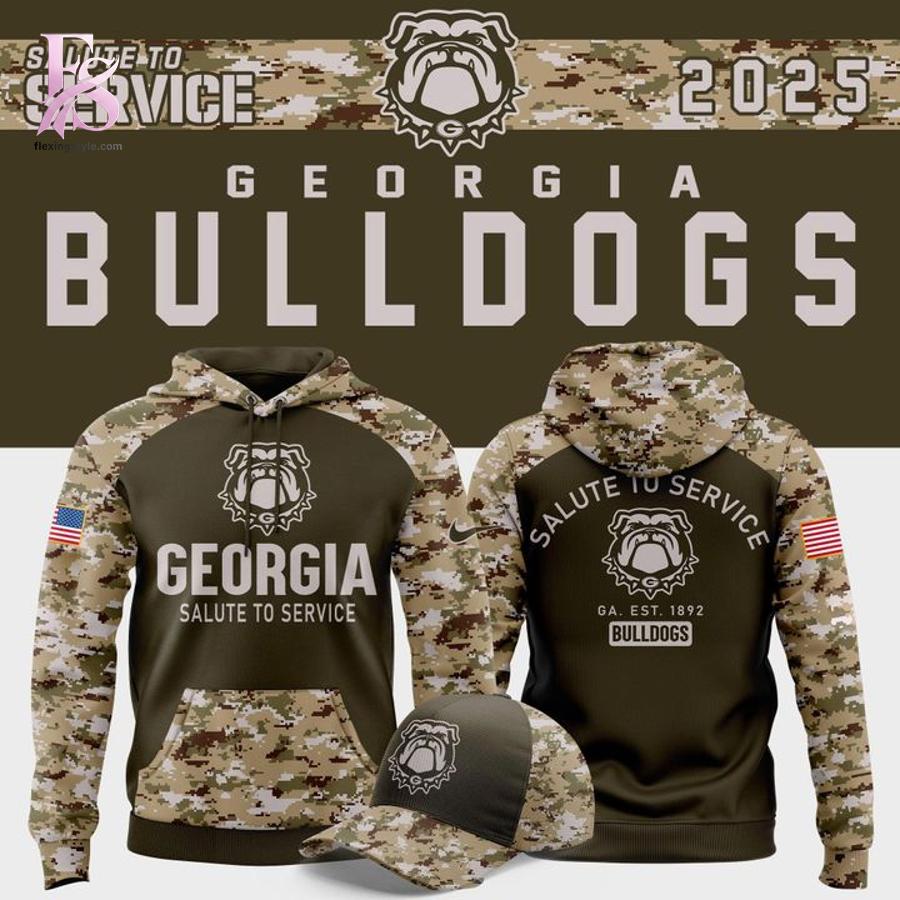 The Georgia Bulldogs Salute To Service Hoodie is designed to fit effortlessly into everyday style.