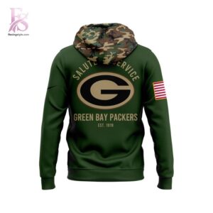 Green Bay Packers 2025 NFL Salute to Service Marines Hoodie 3 jpg with a sleek design made for all-day comfort.
