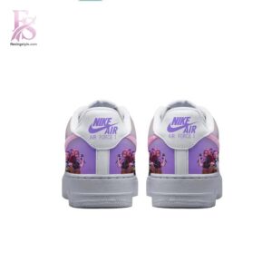 High-resolution image of the Huntr X KPop Demon Hunters Air Force Sneaker suitable for online product display.