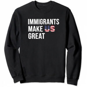 The Immigrants make US great Shirt is designed to fit effortlessly into everyday style.