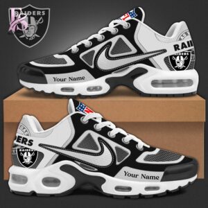 The Las Vegas Raiders Air Max TN Shoes is designed to fit effortlessly into everyday style.