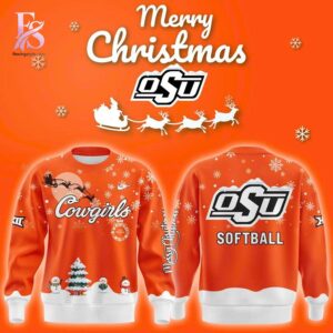 Merry Christmas Oklahoma State Cowgirls softball Hoodie 2 jpg with a sleek design made for all-day comfort.
