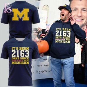 High-resolution image of the Michigan Football Wolverine Streak Hoodie suitable for online product display.