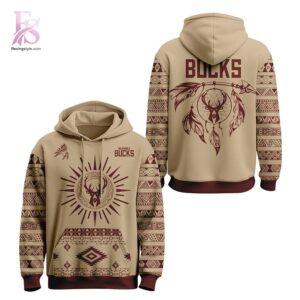 The Milwaukee Bucks Native American Native Heritage Hoodie offers a balanced mix of style and versatility.