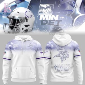 The Minnesota Vikings Winter Warrior White Out Hoodie offers a balanced mix of style and versatility.