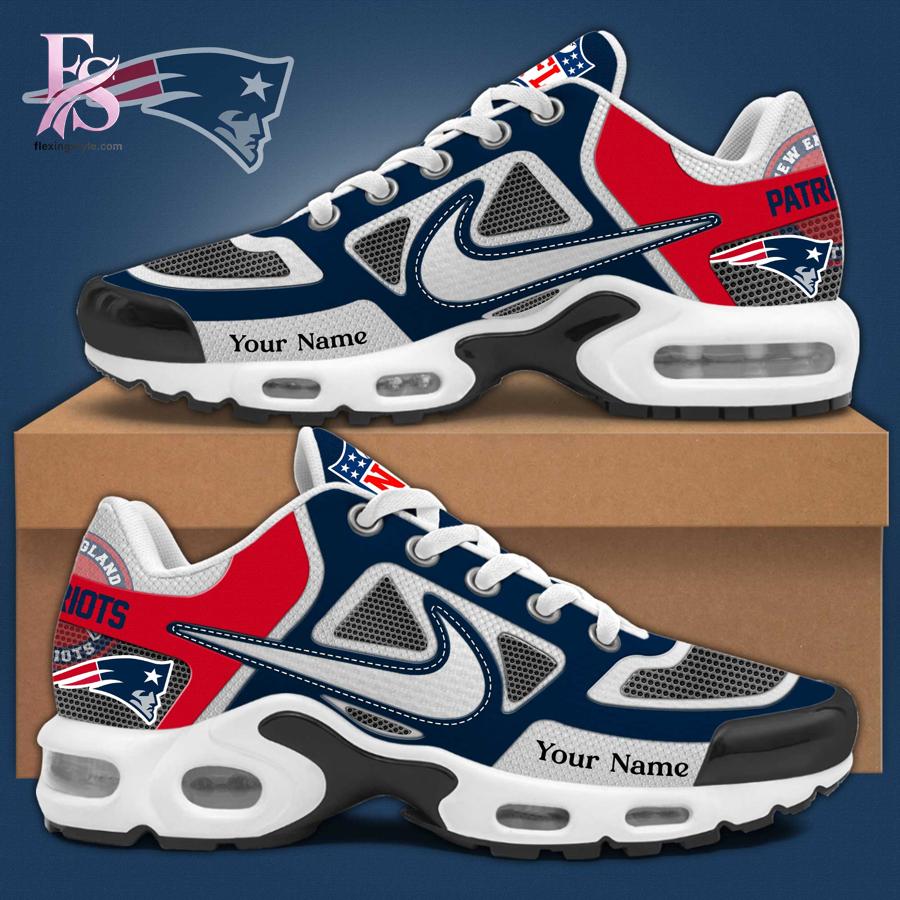 The New England Patriots TN Air Max Shoes is designed to fit effortlessly into everyday style.