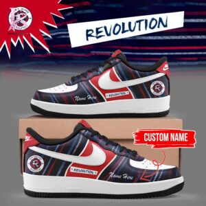 The New England Revolution Soccer Throwback Air Force Shoes jpg is designed to fit effortlessly into everyday style.