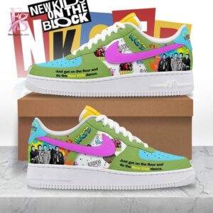 High-resolution image of the New Kids on the Block NKOTB Air Force Shoes suitable for online product display.