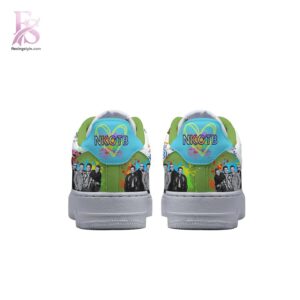 High-resolution image of the New Kids on the Block NKOTB Air Force Shoes suitable for online product display.