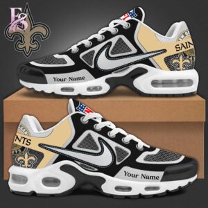 The New Orleans Saints TN Air Max Shoes is designed to fit effortlessly into everyday style.