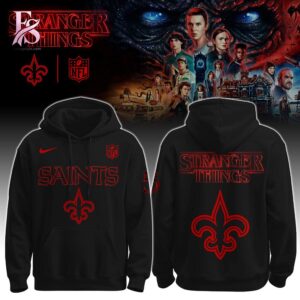 The New Orleans Saints Stranger Things Hoodie offers a balanced mix of style and versatility.