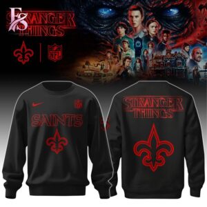 The New Orleans Saints Stranger Things Hoodie offers a balanced mix of style and versatility.