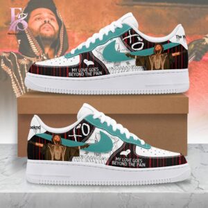 High-resolution image of the Oklahoma City Thunder Air Force Shoes suitable for online product display.