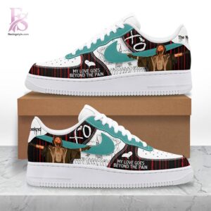 High-resolution image of the Oklahoma City Thunder Air Force Shoes suitable for online product display.