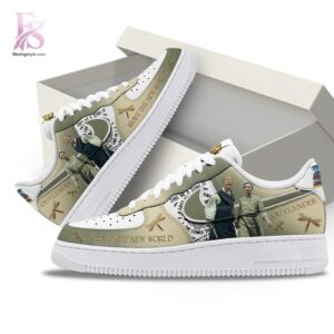 Outlander Brave The New Wordld Air Force Shoes jpg photographed to showcase texture, printing accuracy, and build quality.