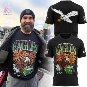 High-resolution image of the Philadelphia Eagles Art Hoodie suitable for online product display.
