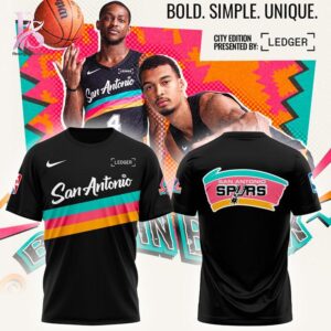 San Antonio Spurs Back To Black City Edition Shirt 1 jpg photographed to showcase texture, printing accuracy, and build quality.