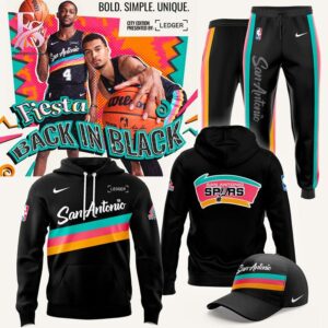 San Antonio Spurs Back To Black City Edition Shirt 3 jpg photographed to showcase texture, printing accuracy, and build quality.