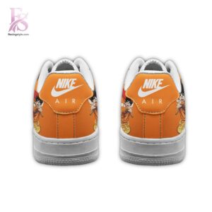 High-resolution image of the Son Goku Dragon Ball Air Force Shoes suitable for online product display.