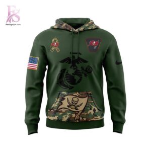 Tampa Bay Buccaneers 2025 NFL Salute to Service Marines Hoodie 2 jpg with a sleek design made for all-day comfort.