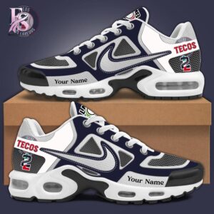 High-resolution image of the Tecolotes de los Dos Laredos Air Max TN Shoes suitable for online product display.