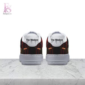 High-resolution image of the The Weeknd Dancing In The Flames Air Force Shoes suitable for online product display.