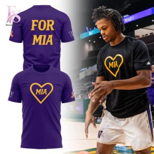 High-resolution image of the University of Washington FOR MIA Shirt suitable for online product display.