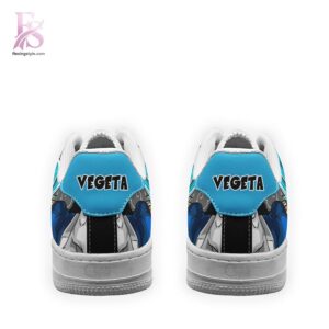 High-resolution image of the Vegeta Super Saiyan Blue Dragon Ball Air Force Shoes suitable for online product display.