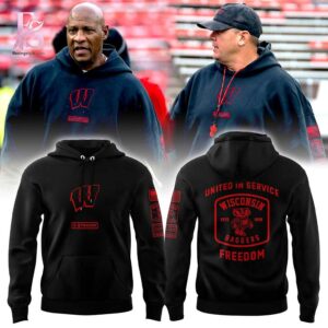 The Wisconsin Badgers Freedom UAF Hoodie is designed to fit effortlessly into everyday style.
