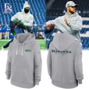 High-quality image focusing on the details of Rivalries Hoodie Seattle Seahawks Hoodie.