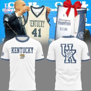 The Kentucky Wildcats men s basketball Throwback T Shirt is ready for casual and active days.