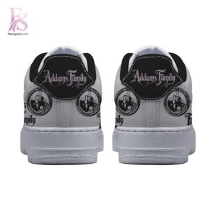 High-quality image focusing on the details of Addams Family Air Force Shoes 3.