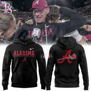 High-quality image focusing on the details of Alabama Crimson Tide Rose Bowl Game Hoodie.