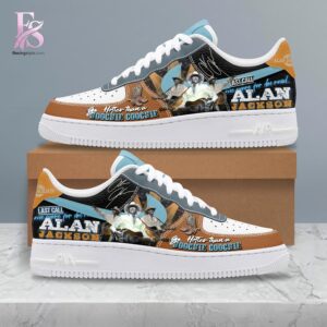 The Alan Jackson Air Force Shoes shown with a modern and casual look.