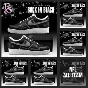Visual preview of All Team NFL Back In Black 2026 Nike Air Force 1 1 suitable for online shopping.