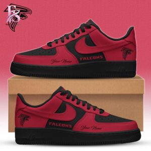 Visual preview of Atlanta Falcons Black in Black Nike Air Force 1 1 suitable for online shopping.