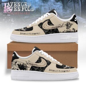 Avenged Sevenfold Air Force Shoes modern fashion outfit in casual streetwear style