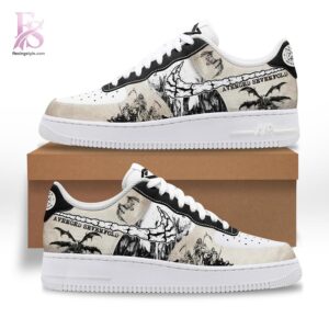 Visual preview of Avenged Sevenfold Nike Air Force 1 Shoes 2 suitable for online shopping.